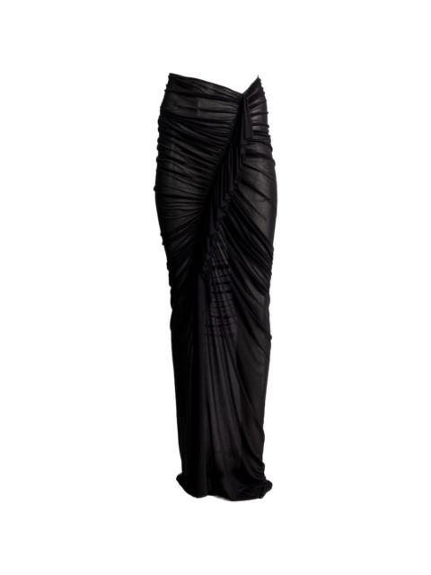 ATLEIN draped maxi skirt