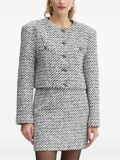 GESTUZ tweed button-detailed jacket