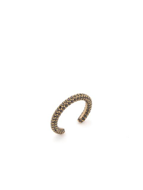 GABRIELA HEARST Tarot Pave Ring in 18K Yellow Gold & Black Diamonds