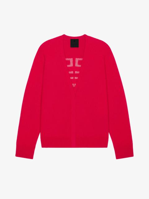 Givenchy 4G CARDIGAN IN CASHMERE AND SILK