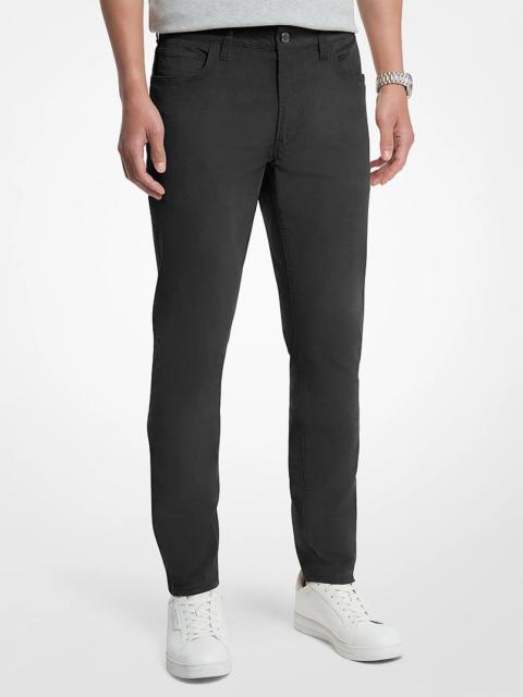 MICHAEL KORS Parker Stretch Cotton Blend Pants