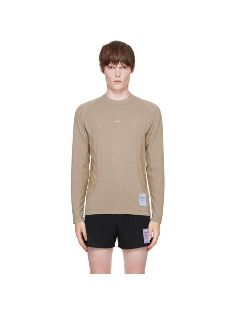 SATISFY Beige FuzzFleece Octa Long T-shirt