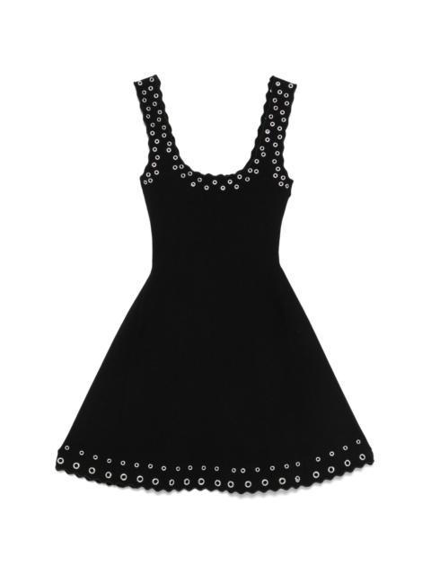 maje eyelet-embellished minidress