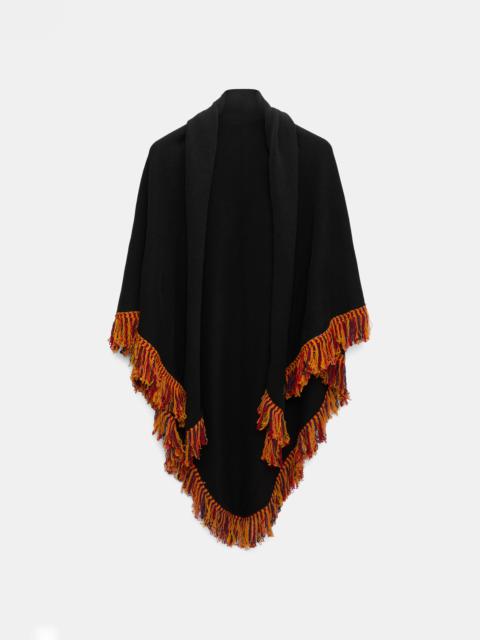 FRINGED COZYNESS poncho