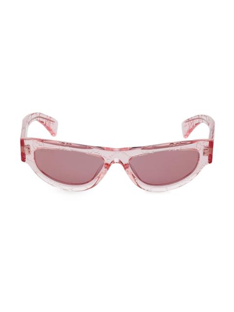 GUCCI Women's Miami Logo 53MM Cat-Eye Sunglasses - Pink