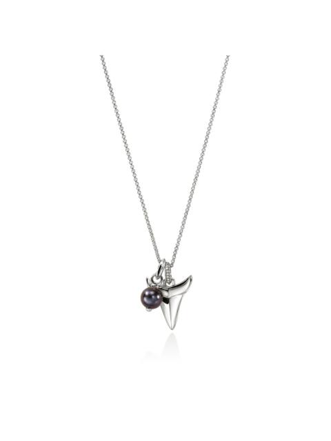 JOHN HARDY Shark Tooth Talisman Necklace, Sterling Silver, Diamonds, Pearl