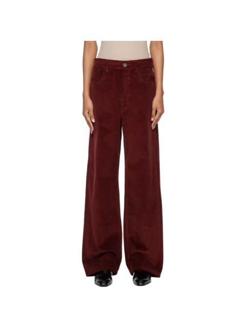 RÓHE Red Bruun Signature Baggy Corduroy Trousers