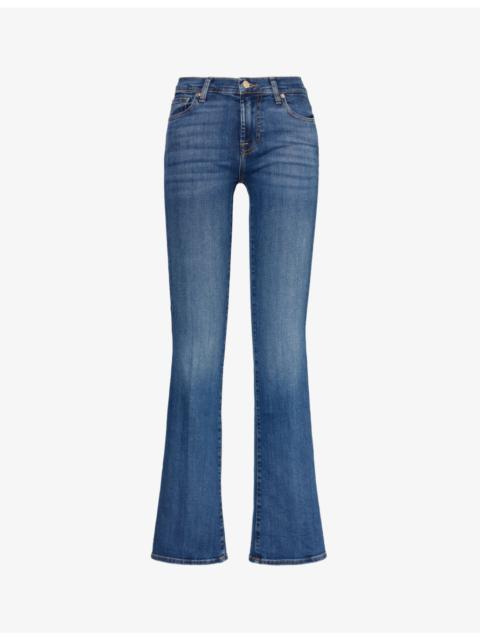 7 For All Mankind Bootcut Soho flared-leg mid-rise stretch-denim jeans