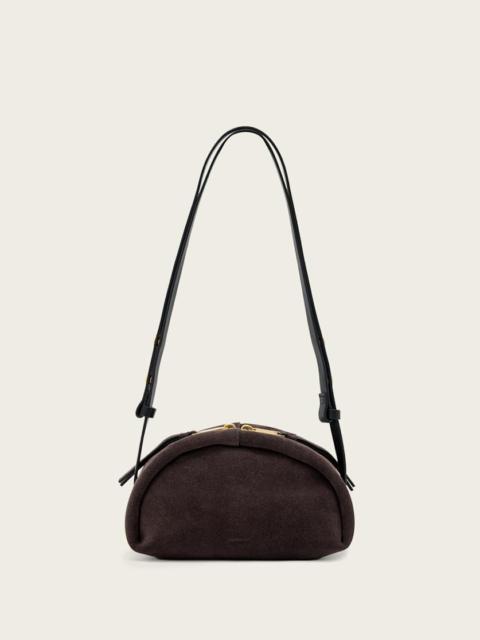 ALLSAINTS ROSALIE ARC LEATHER CROSSBODY BAG