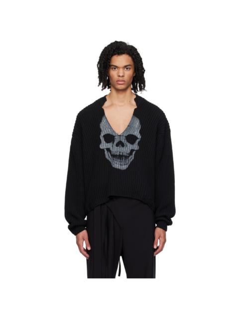 Black Skull Sweater