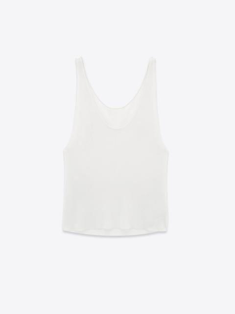 SAINT LAURENT tank top in ribbed knit