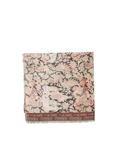 Pierre-Louis Mascia jacquard-knit fringed scarf