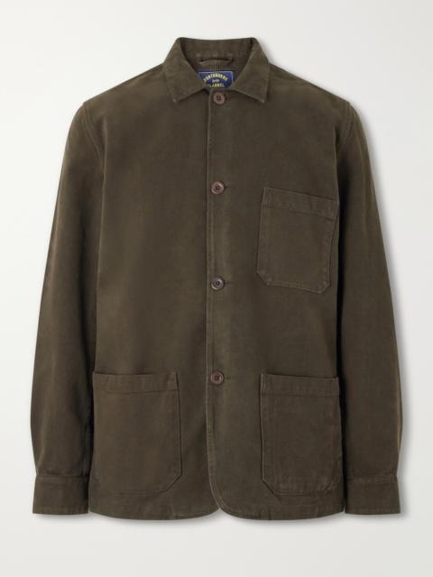 Portuguese Flannel Labura Stretch-Cotton Twill Overshirt