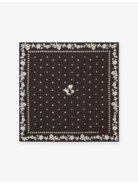 Claudie Pierlot Printed Square Silk Scarf