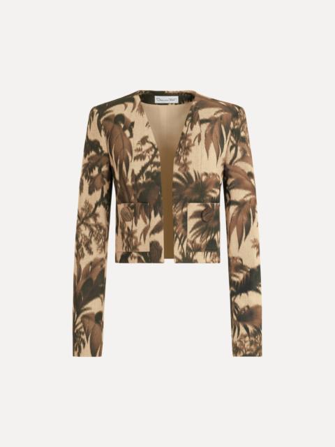 Oscar de la Renta CHINÉ PALM LEAVES JACKET