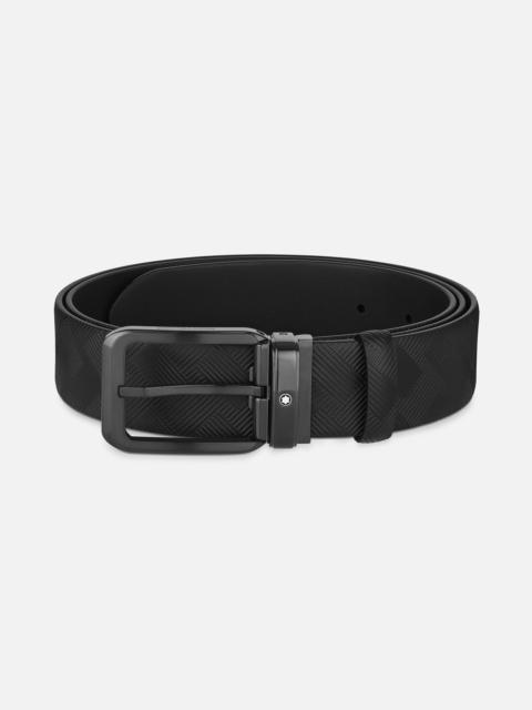 Black 35 mm reversible leather belt