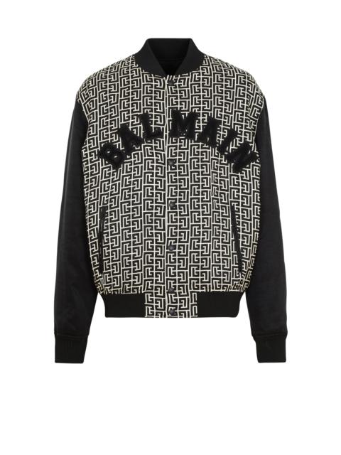 Balmain Varsity monogrammed jacket with patches