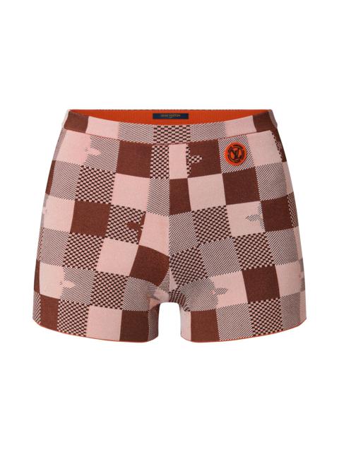 Louis Vuitton Pop Monogram Damier Knit Mini Shorts