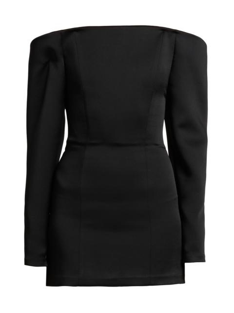 Stella McCartney Women's Satin Off-the-Shoulder Minidress - Black