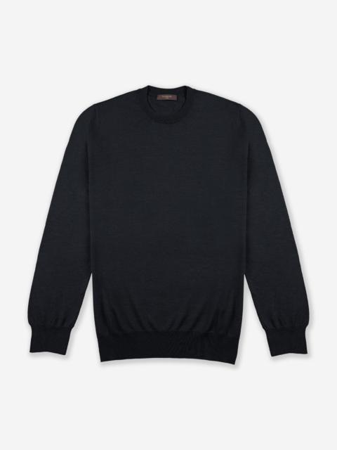 SLOWEAR Cashmere and silk slim fit crewneck sweater