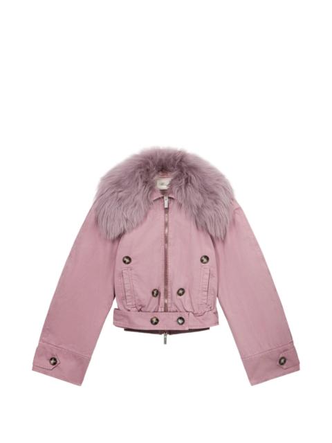Blumarine Blumarine Textured-collar Jacket