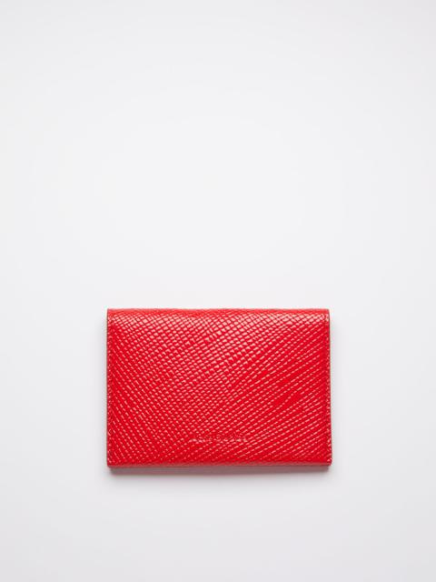 Acne Studios Folded card holder - Bright Red
