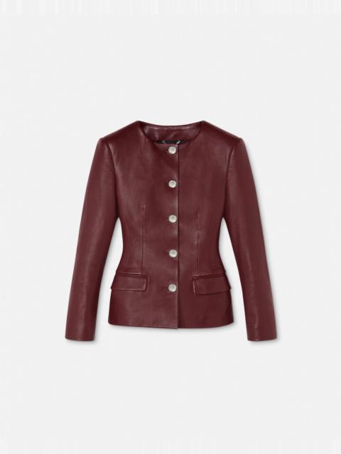 VERSACE Leather Hourglass Jacket