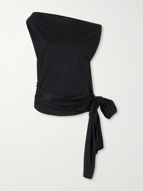Proenza Schouler Zafira Bow-detail Cotton-jersey Blouse