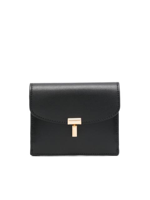 Totême T-lock leather card holder