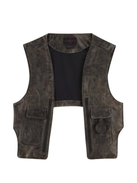 Jordan x J Balvin leather vest