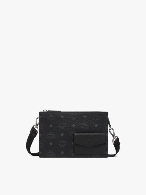 MCM Aren Standing Crossbody Pouch in Visetos