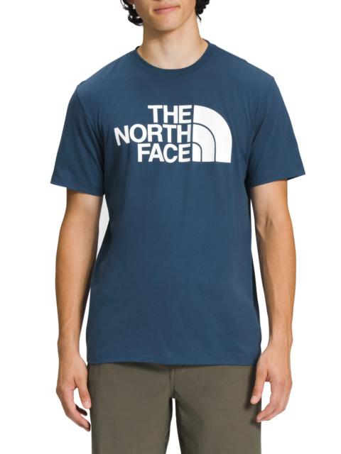 Half Dome Logo Graphic T-Shirt in Shady Blue/Tnf White