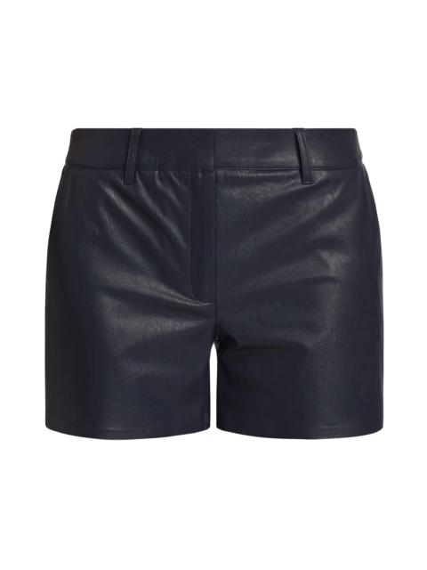 commando Women's Faux-Leather Tailored Shorts - Black