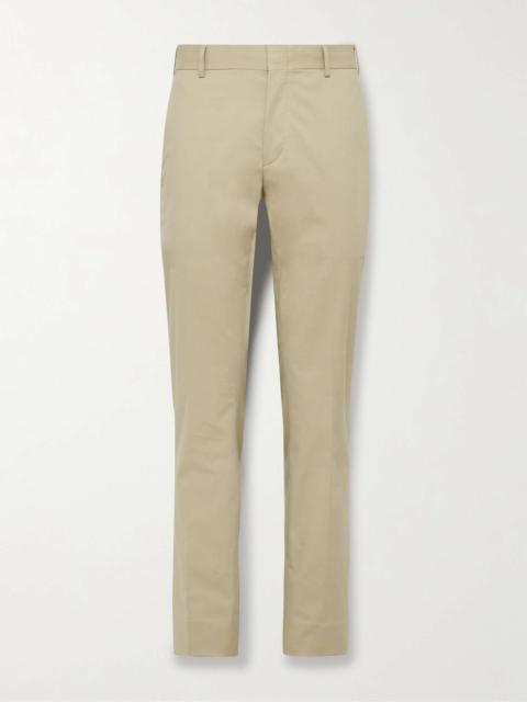 Pienza Slim-Fit Straight-Leg Cotton-Blend Twill Trousers