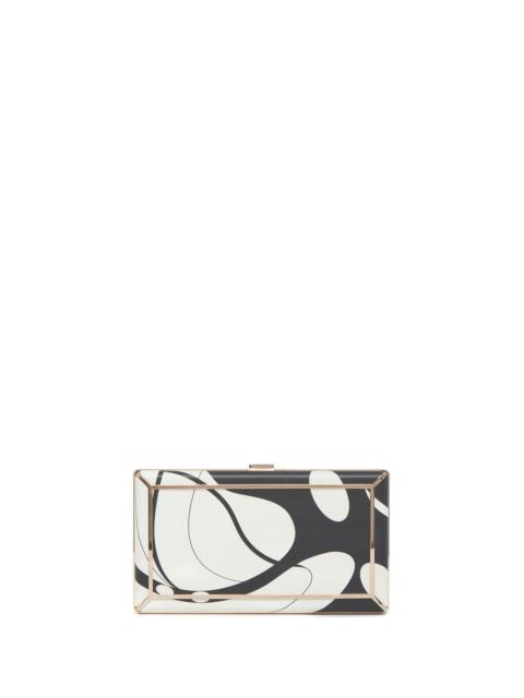 GABRIELA HEARST Callas Clutch in Black & Ivory Nappa Leather