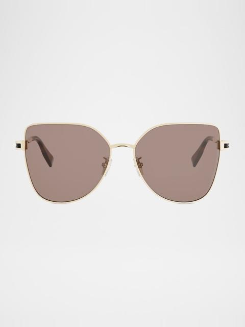 BVLGARI B. zero1 Metal Square Sunglasses