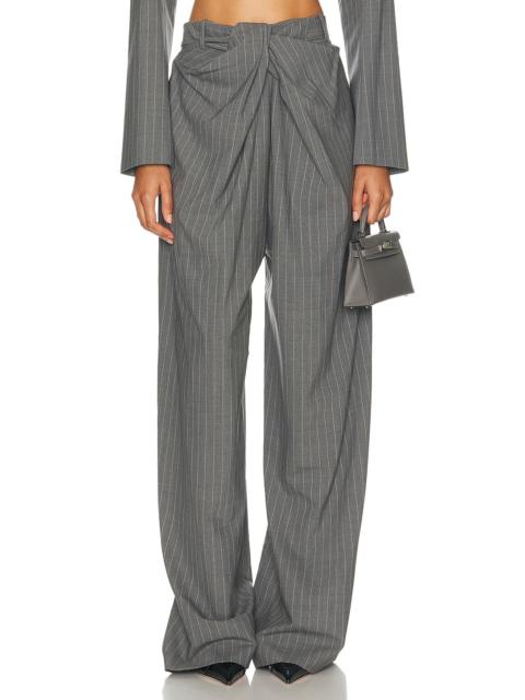 Monse Twist Pinstripe Trouser