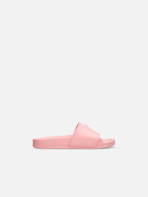 PINKO RUBBERIZED SLIPPERS WITH LOVE BIRDS LOGO BAND