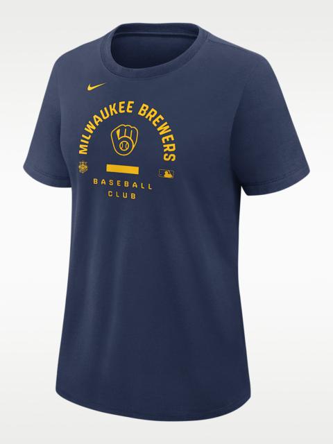 Nike Milwaukee Brewers Authentic Collection Early Work Women's Nike Dri-FIT MLB T-Shirt