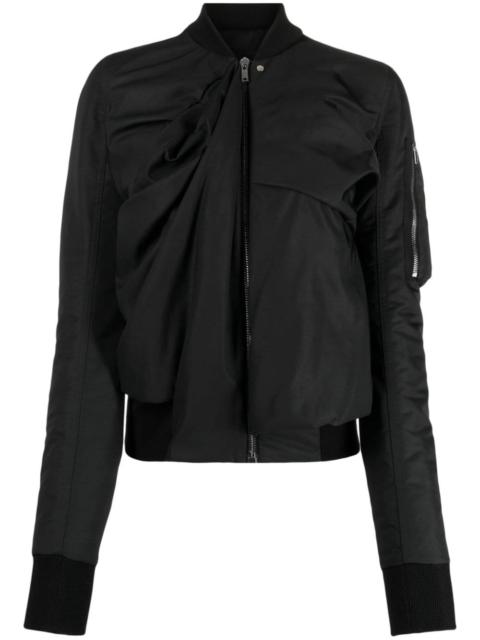 Rick Owens Ripple draped bomber jacket