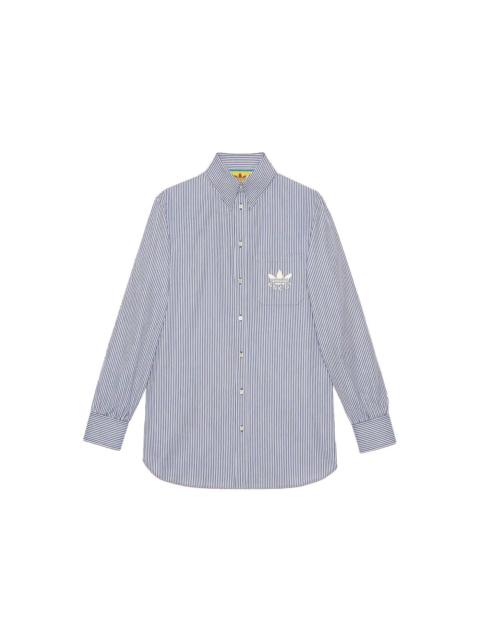 GUCCI adidas x Gucci striped cotton shirt