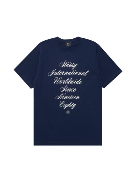 Stussy International Script Tee 'Navy'