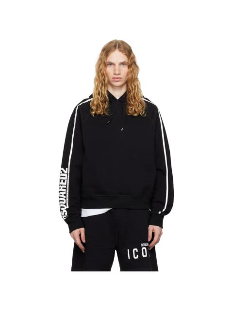 DSQUARED2 Black Cipro Raglan Fit Hoodie
