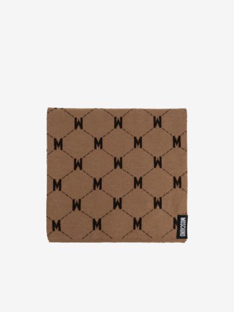 Moschino monogram-print scarf