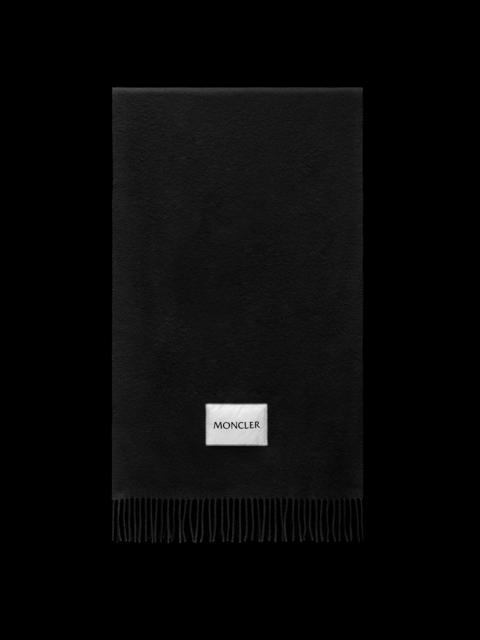 Moncler Wool Logo Scarf