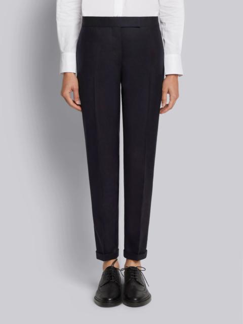 Thom Browne Navy Super 120s Twill Low Rise Skinny Trouser