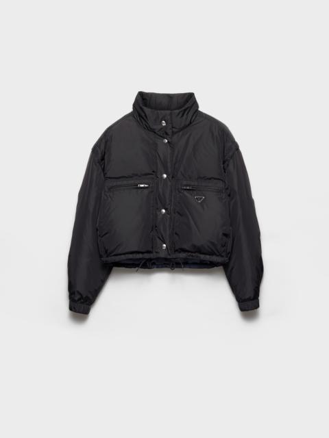 Prada Lightweight Re-Nylon cropped down jacket