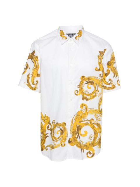Watercolor Couture-print cotton shirt