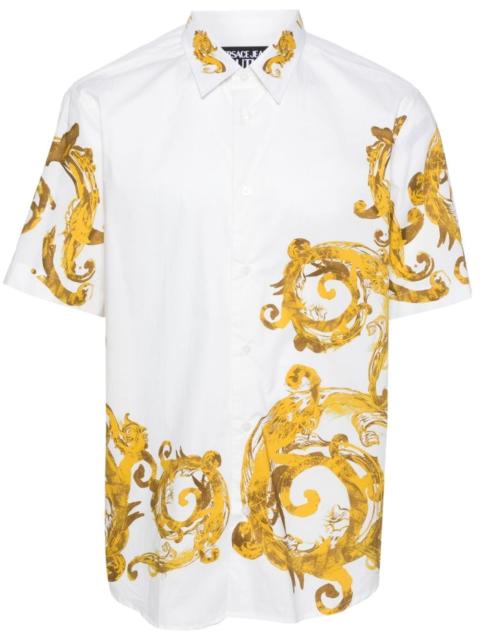 VERSACE JEANS COUTURE Watercolor Couture-print cotton shirt