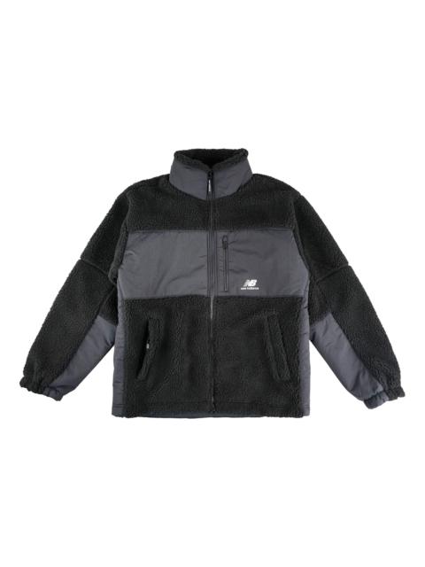 New Balance Lifestyle Cotton Warm Jacket 'Black Grey' MDA35013-BK